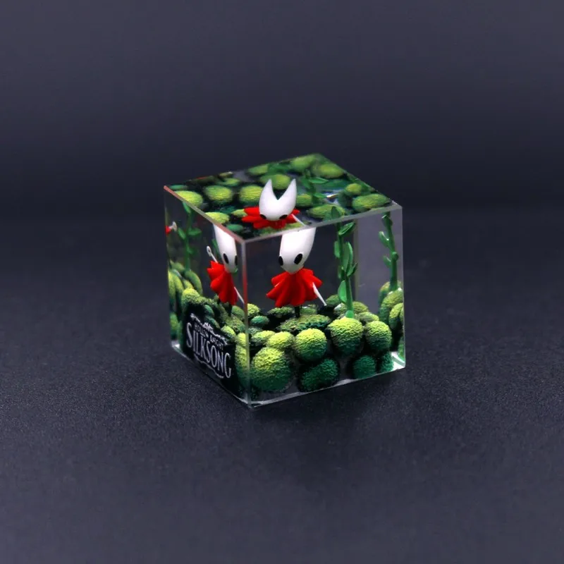 Hollow Knight Keycap Silk Song Game Theme Keycap Cube Resin Keycap Miniature Scene Mechanical Keyboard Keycap Handheld Gift Esc - Image 4