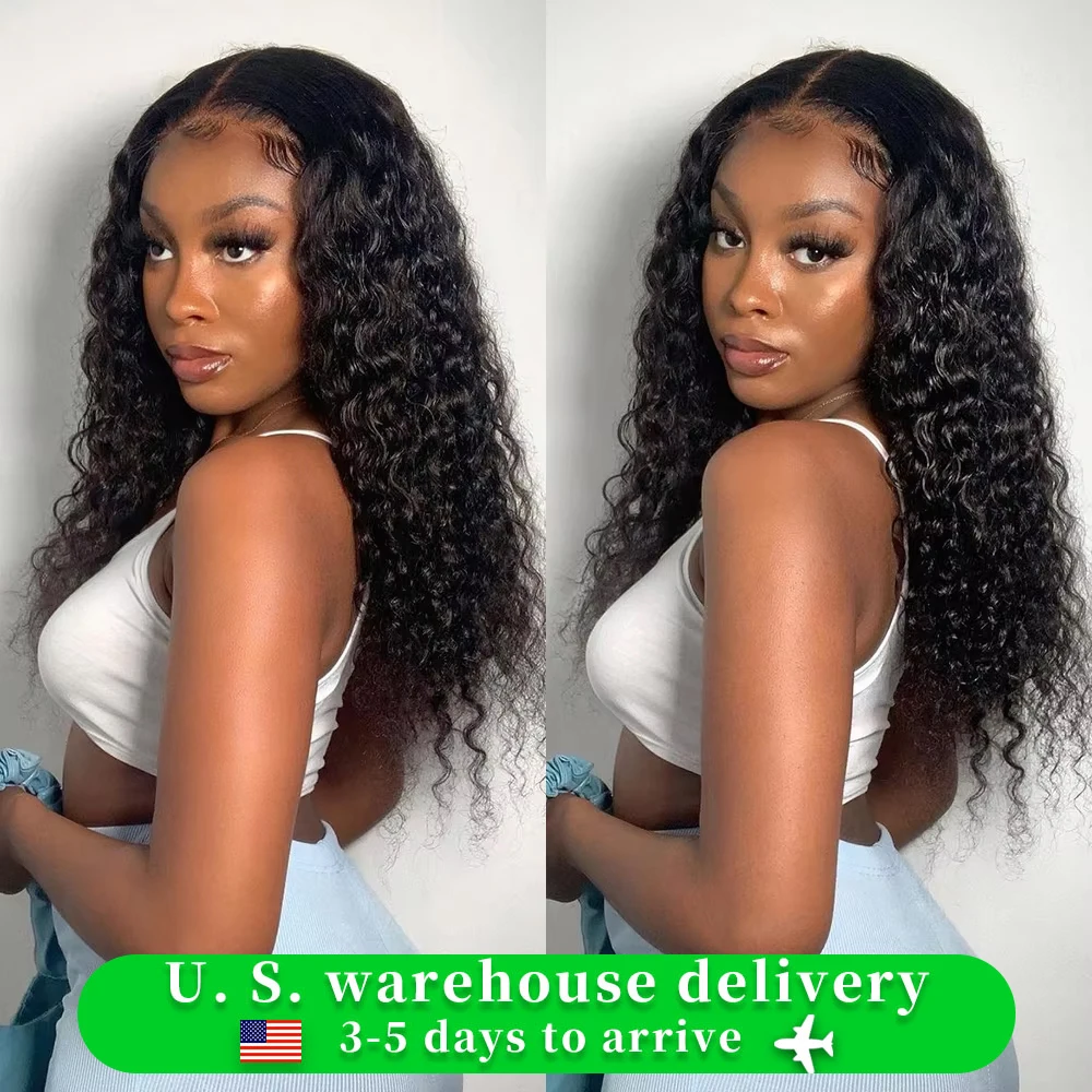 30 Inch Glueless Deep Wave 13X4 13X6 Lace Frontal Wig Human Hair Remy Lace Wig Curly Lace Front Human Hair Wigs For Black Women