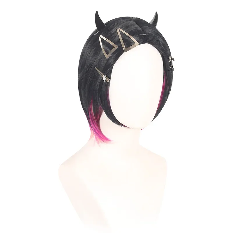 VALORANTE Cravo Cosplay Peruca para Mulheres, Cabelo Gradiente, Resistente ao Calor, Perucas Sintéticas, Acessórios de Halloween