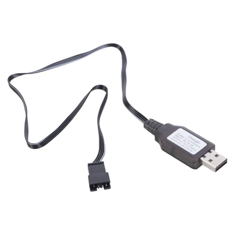 SM4P USB Charging Cable SM4P LED Indicators For 7.4V LithiumBattery RCModel Vehicles Boats Remote Controlled Toy
