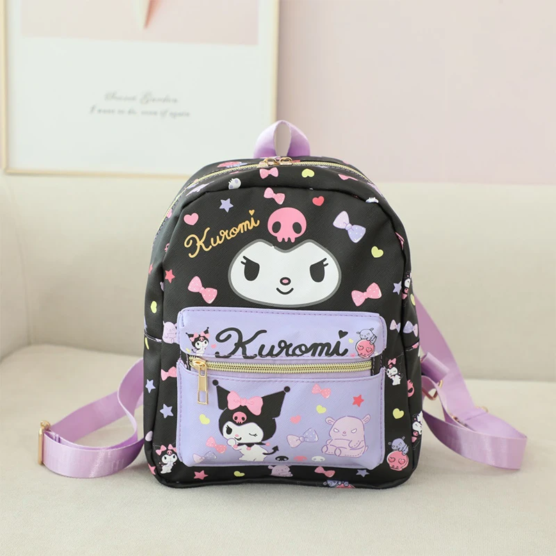 

Милый рюкзак с рисунком из аниме Sanrio, Hello Kitty Kuromi Mymelody, двойная косметичка, модные сумки для хранения для девочек