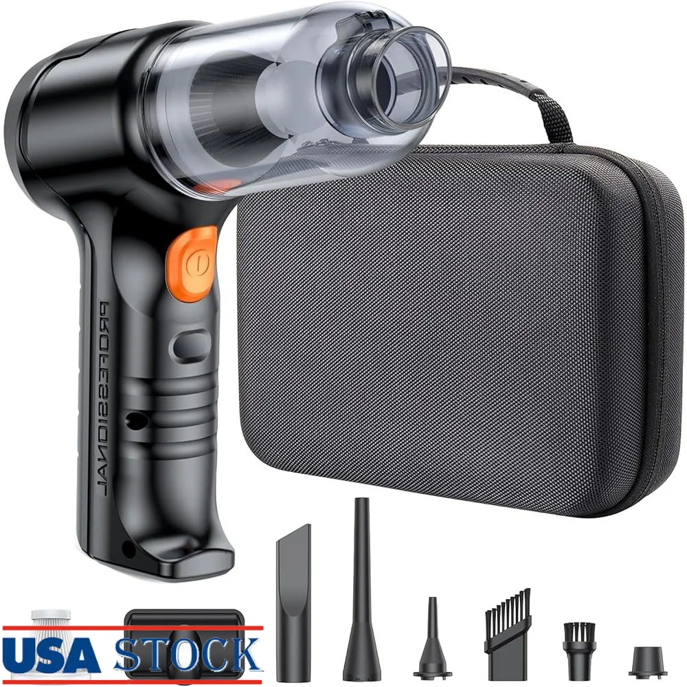 Mini Car Vacuum Wireless 13000Pa High Power Suction Handheld Vacuum and Air Duster Lightweight Compact Portable Cleaning Tool