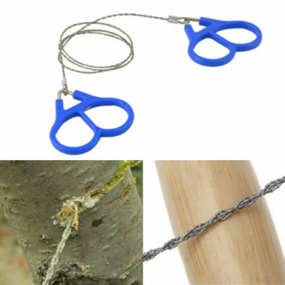 Stainless Steel Outdoor Camping Emergency Survival Pocket Rope Wire Chain Saw