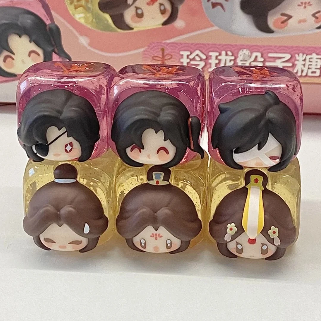 Tian Ci Fu ชุดลูกเต๋าน่ารักลายลูกกวาดชุดกล่องตาบอดมินิของเล่นถุงตาบอด Xie Lian Hua Cheng แฟชั่นของขวัญตกแต่งเดสก์ท็อป