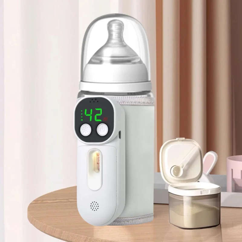 

Portable USB Baby Bottle Warmer 18W Cordless Travel Milk Heater Insulation Sleeve Constant Temperature