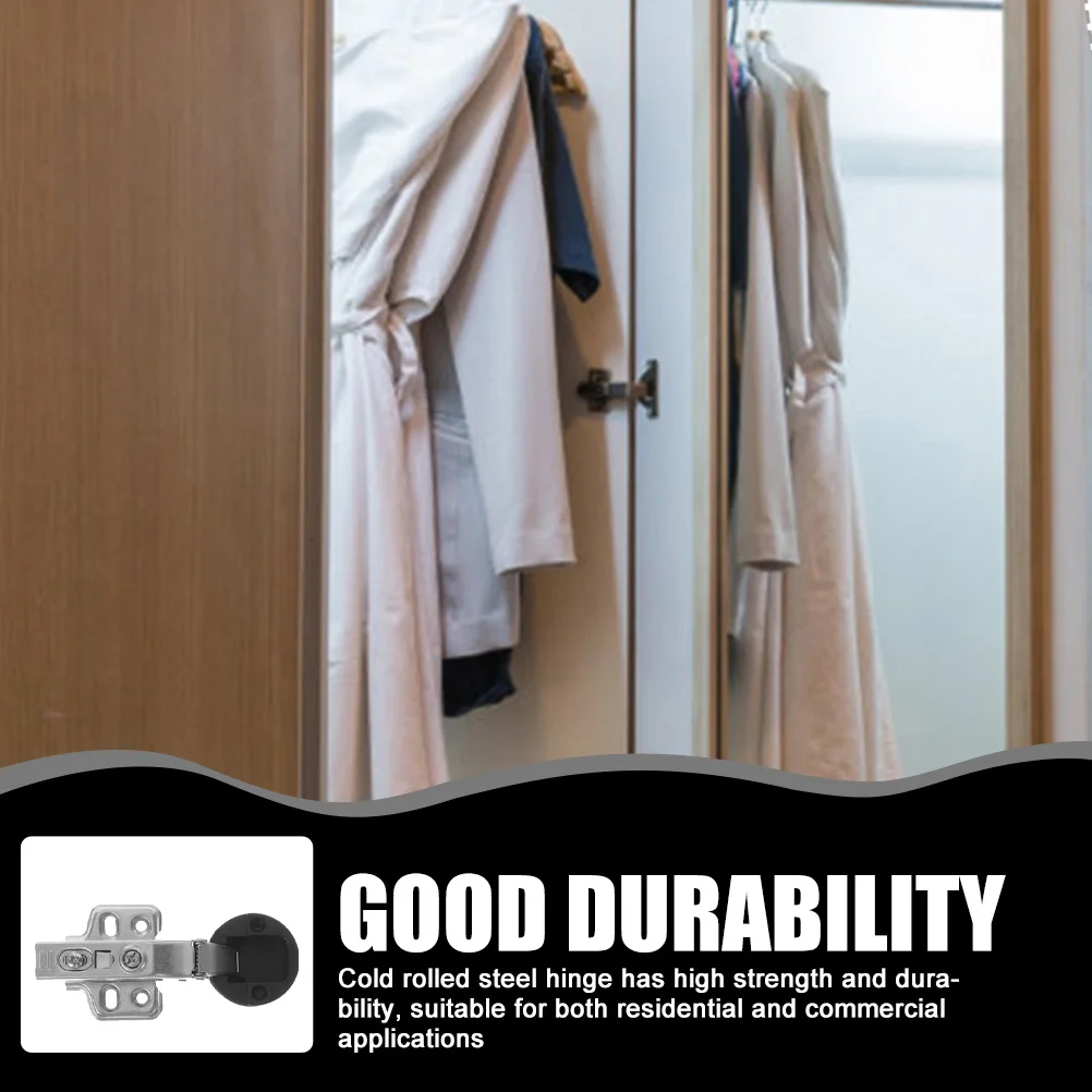 

4Pcs Glass Door Hinges Damping Cabinet Hinge for Kitchen Bathroom Frameless Glass Doors Cold Rolled Steel Quiet Soft Close Hinge