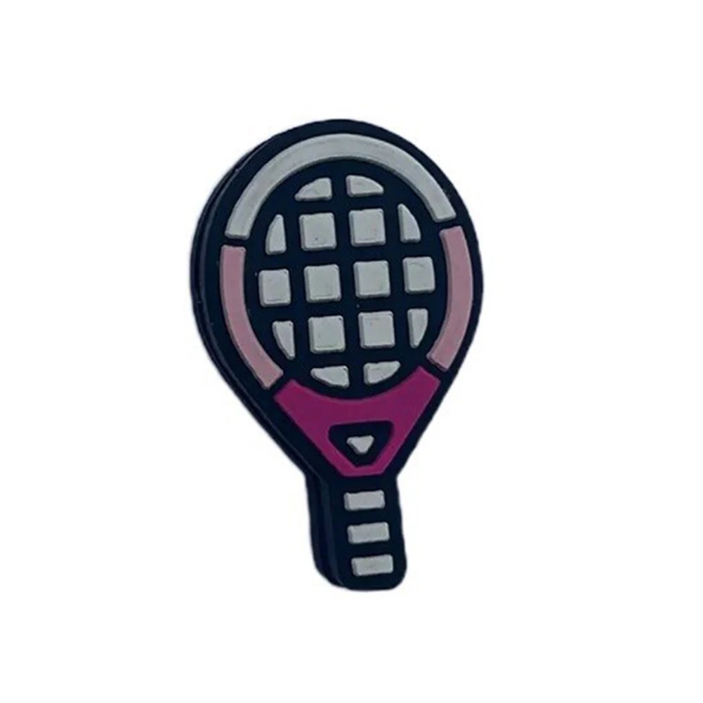 10 Zweifarbige Cartoon-Silikon-Dämpfer für Tennisschläger zur Vibrationsreduzierung und gleichmäßigen Saiteninteraktion