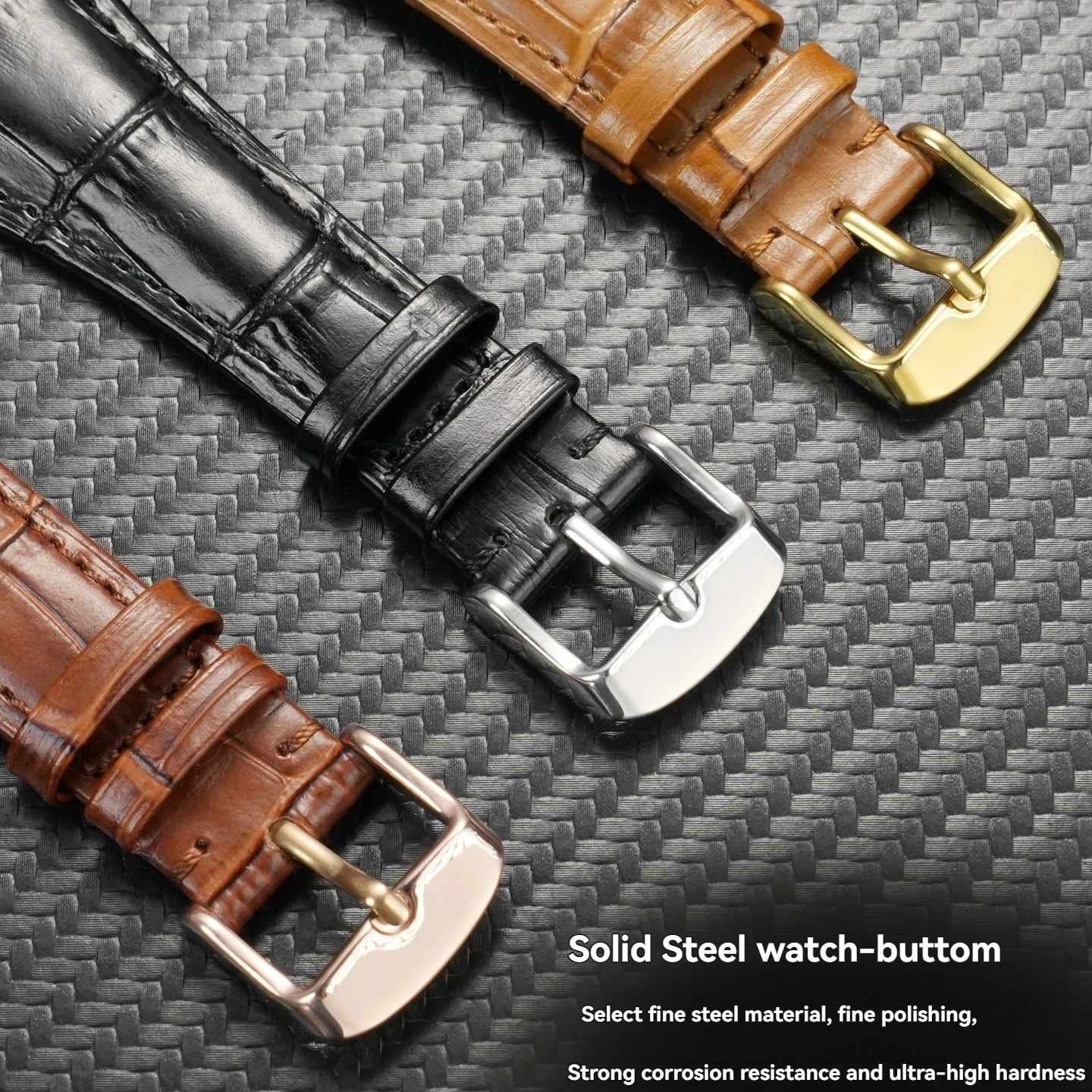 لساعة بولغاري سلسلة assioma نمط التمساح سلسلة ساعات من الجلد الطبيعي ، حزام ساعة من جلد العجل العصري والناعم