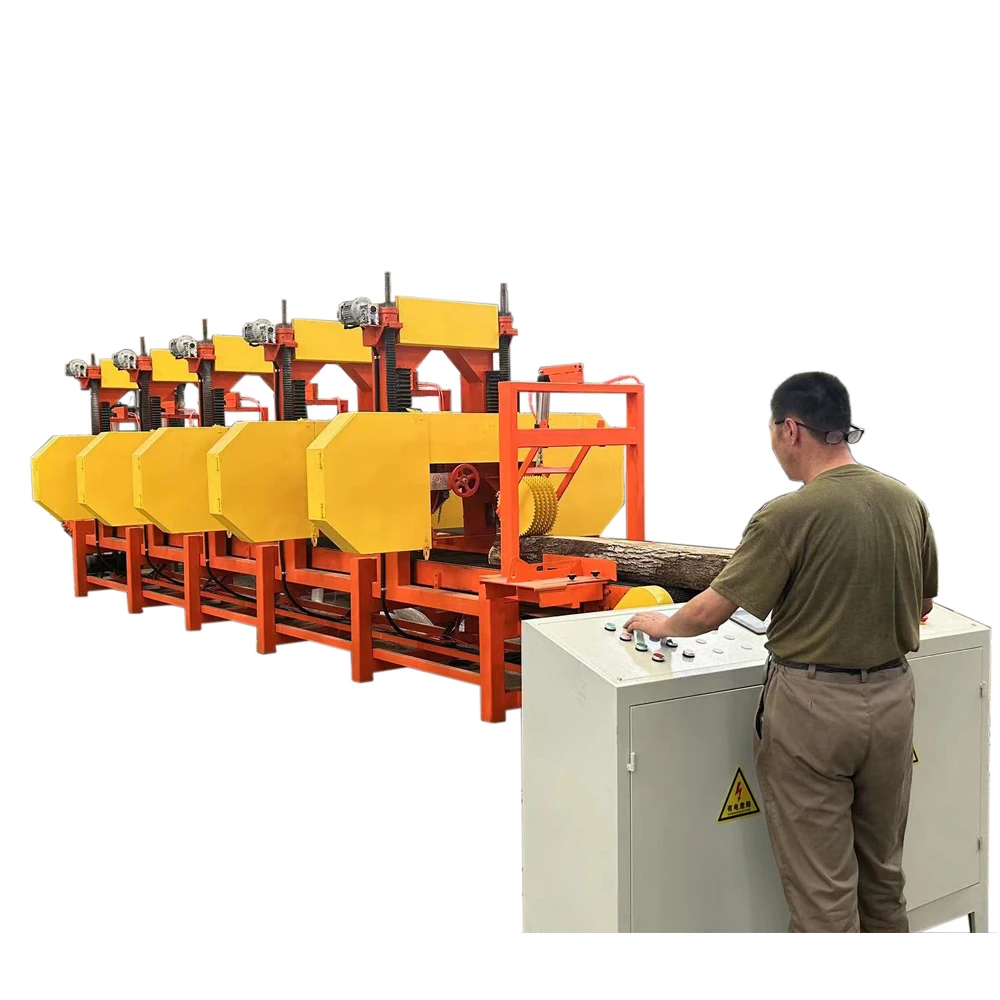 Multiple-Head Horizontal Band Saws Wood Cutting Resaw Machine for Wood Block