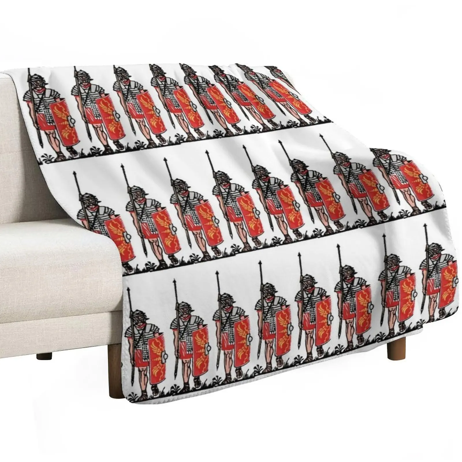 Marching Roman legionaries Throw Blanket For Decorative Sofa blankets ands Extra Large Throw Large cosplay anime Plush Blankets