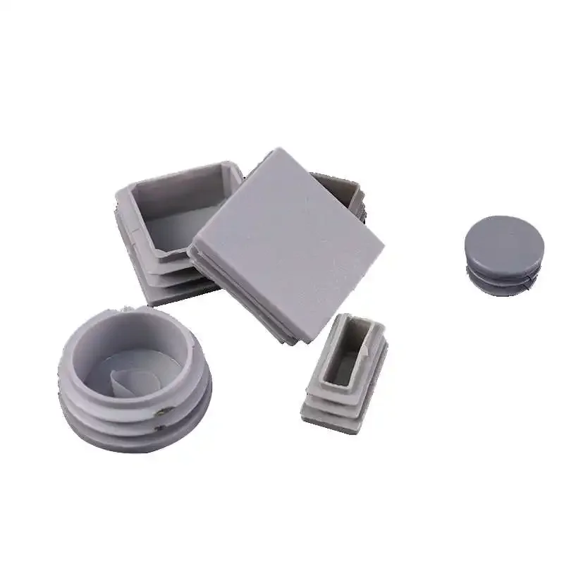 10-30 шт. серая пластиковая квадратная заглушка из полипропилена 10 мм-100 мм квадратная заглушка для труб квадратная заглушка для стола, стула, подставка для ног, мебельные аксессуары