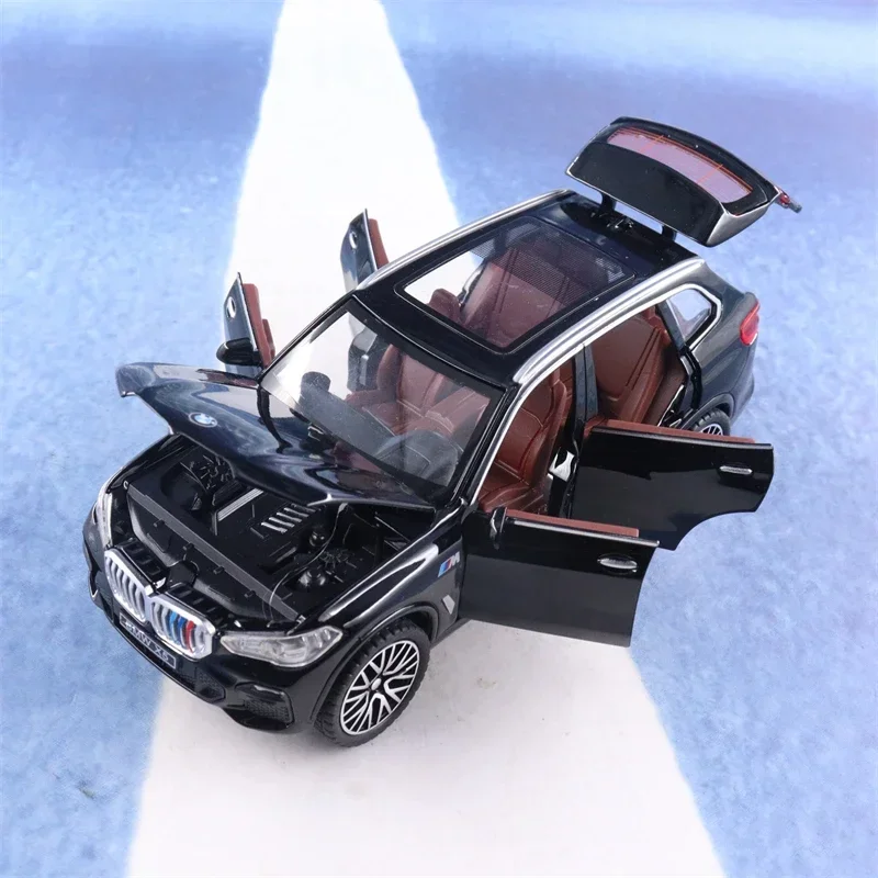 1:32 BMW X5 SUV Alloy Car Model Diecasts Metal Toy Vehicles Car Model Collection Sound Light Simulation Childrens Gift A31