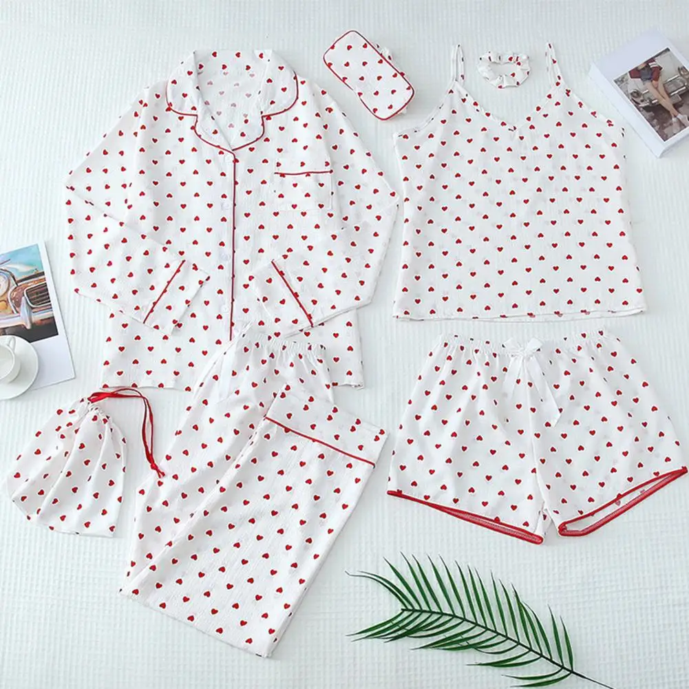 

Striped Pajamas for Women Comfortable Sleepwear for Women Luxurious Satin Pajama Set with Cami Top Button Down Long Sleeve Top