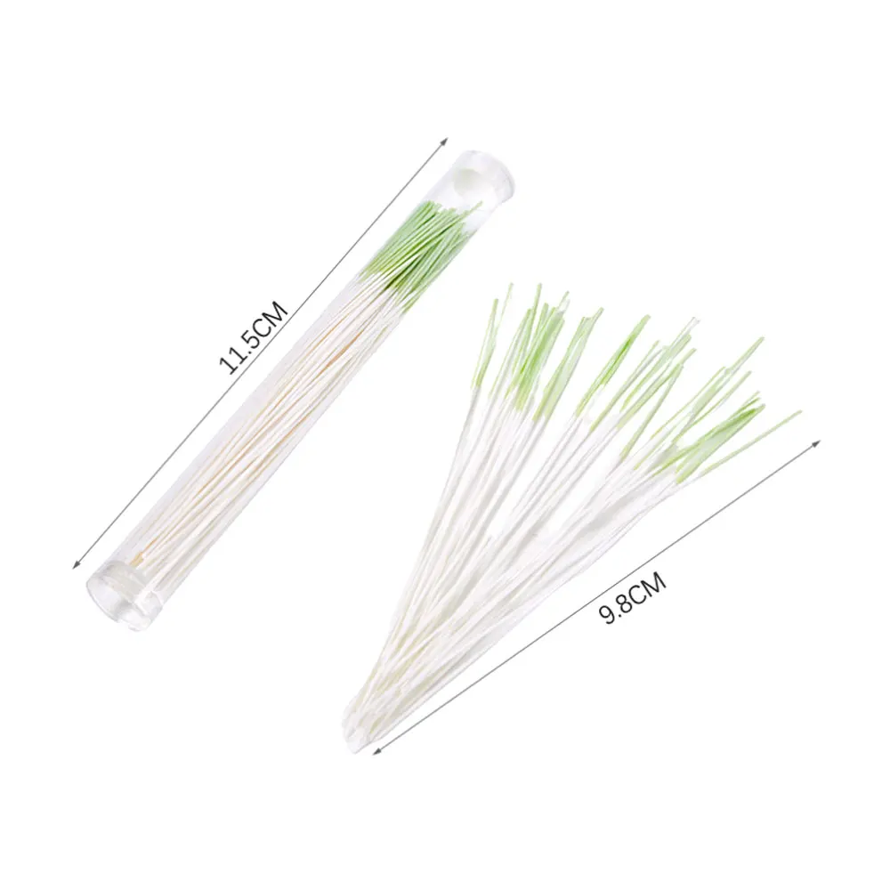 60Pcs/Box Pierced Ear Cleaning Herb Solution Paper Floss Ear Hole Aftercare Disposable Earrings Hole Cleaner Kit Cotton Thread
