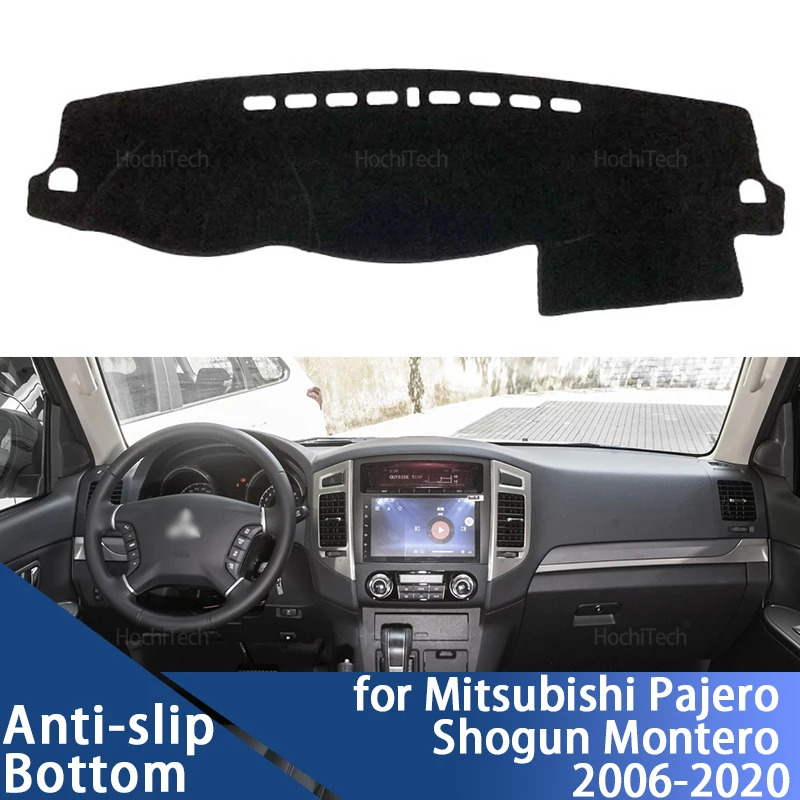 For Mitsubishi Pajero Shogun Montero 2006-2020 V80 V87 V93 V97Anti-Slip Mat Dashboard Cover Pad Sunshade Dashmat Carpet