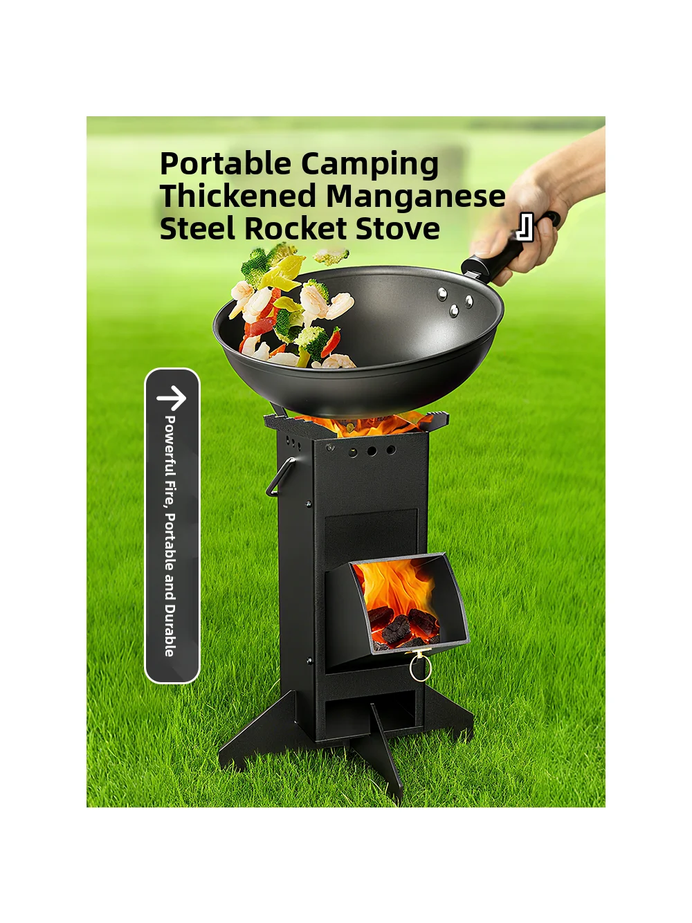 

Portable Roet Stove Outdoor Cam Cooking Stove Coal And Wood Dual Purpose Stove Cact Size Picnic BBQ Equipment