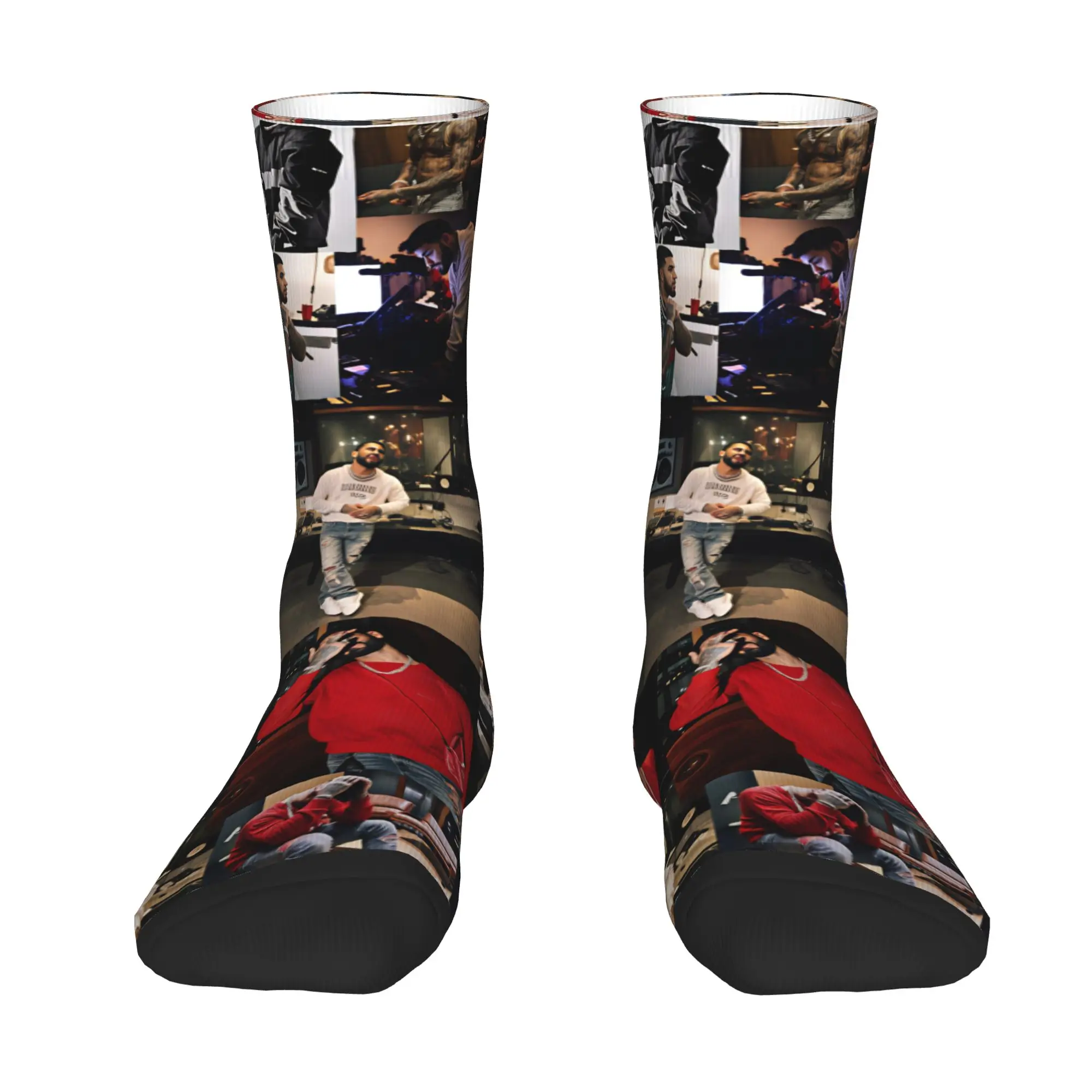 Kawaii Rapper Singer MIRAME A-Anuel AA Socks Men Women Warm 3D Printed  Sports Football Socks