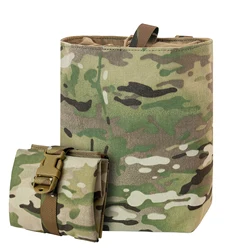 UNINOTAC 500D Nylon Outdoor Pouch Foldable airsoft Hunting Recycling Bag Molle Webbing Extra Storage for Outdoor Bag