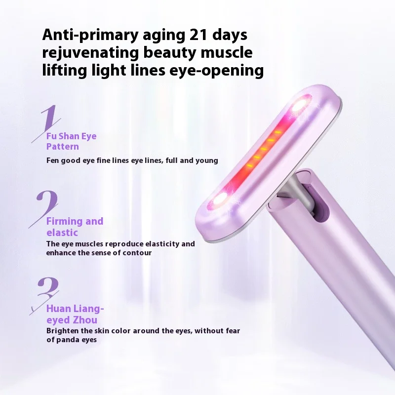 Masseur oculaire EMS avec chaleur et vibrations, dispositif de levage pour cernes, gonflement et rides, outil de beauté Portable pour Spa à domicile