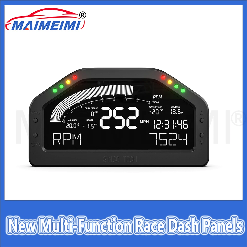 

DO922 LCD screen Tachometer speedometer Dashboard Sensor KIT Race Display Bluetooth-compatible LCD Screen Gauge
