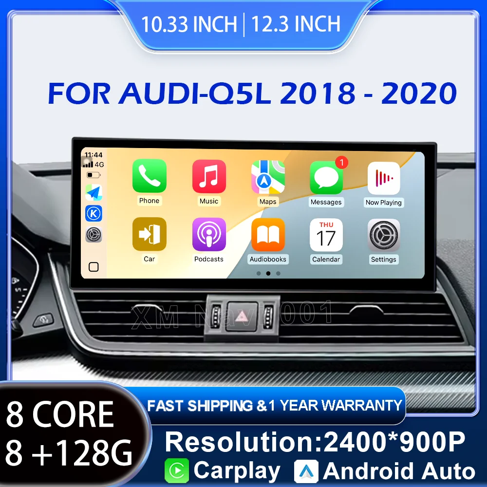 

Система Android для Audi Q5L 2018-2020, беспроводной CarPlay, навигация GPS, 12.3 дюйма, Wi-Fi, 4G, Bluetooth, автомобильная мультимедийная стереосистема