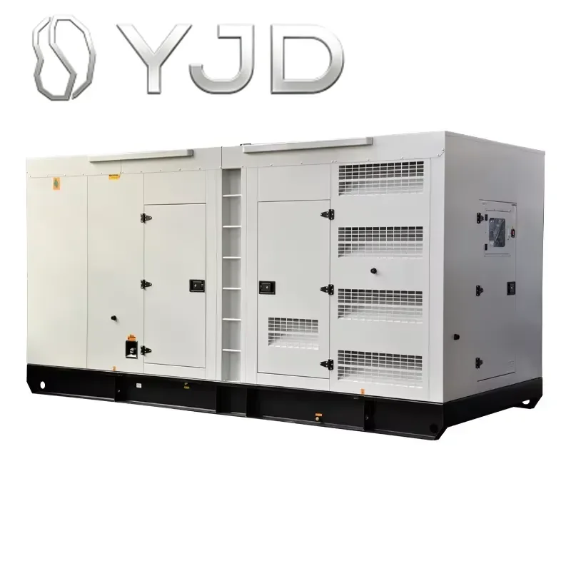 YJD Super Silent Type Electric 3 Phase Diesel Generator Auto Start Open Frame ATS Weichai 688kva 550kw 1800rpm Genset