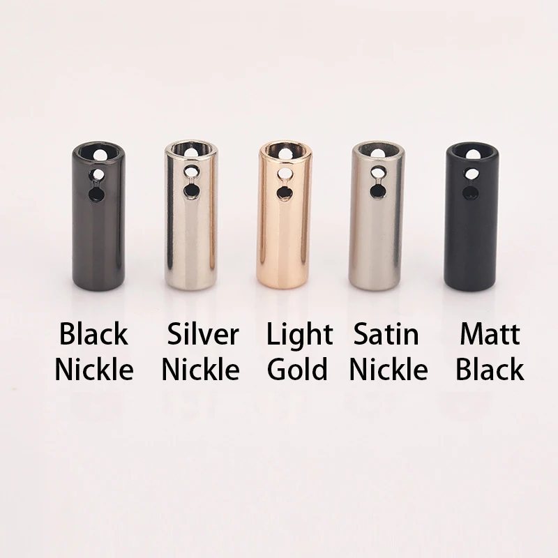 60Pcs/Lot Metal Alloy Hoodie/Pants Drawstring Rope Sewing Stoppers Bell Cord End Lock for 5mm Cord String Black/Nickle/Gold 013