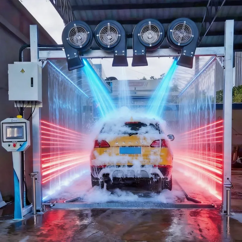 Durable 360 Touchless Car Wash Machine With High Pressure Water Jets Deep Cleaning Performance For Gas Station High Quality Pump