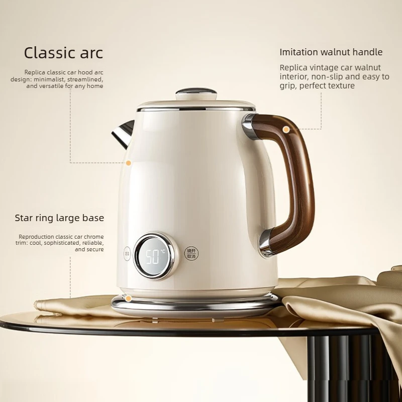 Unisex 316L Stainless Steel Electric Kettle 56-Level Precision Temp 48H Constant Warm Auto Shut-Off Baby Formula Maker Rustproof