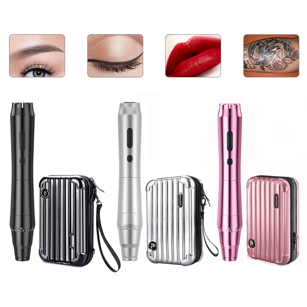 Máquina de tatuaje inalámbrica rotativa, pluma de tatuaje Original, Motor alemán, batería de 1200mAh, carga rápida, 3,5mm