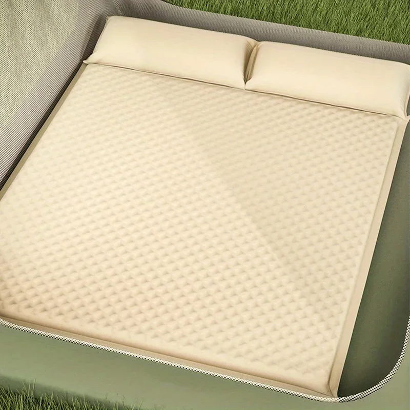 

Outdoor camping automatic inflatable mattress, double sleeping pad moisture-proof pad, camping new self-inflating mattress