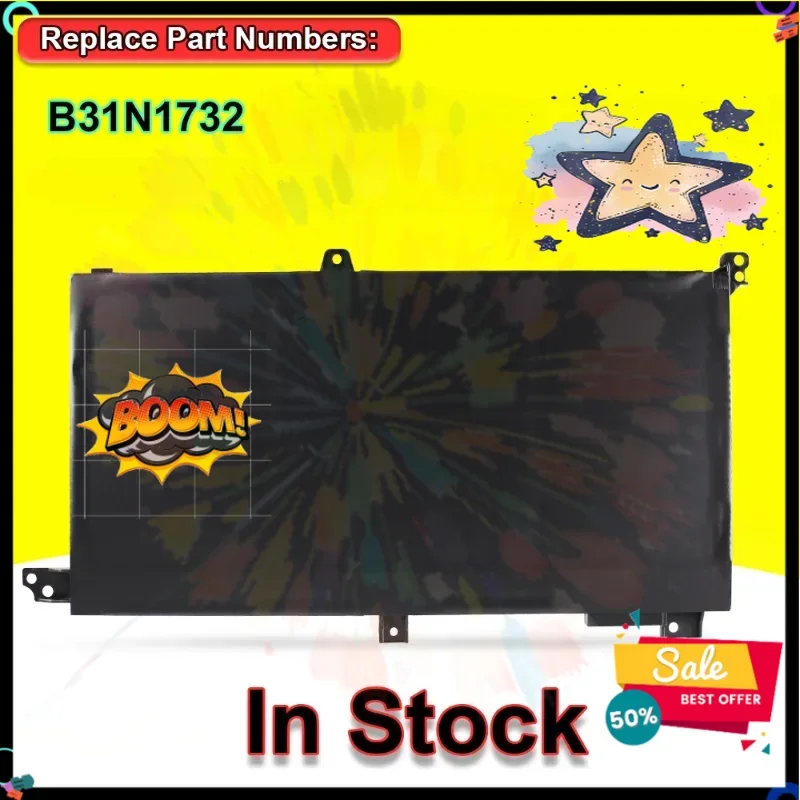 SWZY B31N1732 Battery For ASUSMars15 VX60G B31BI9H VivoBook S4300f Laptop Batteries 42Wh 11.52V 3553MAH Laptop Parts & Accessori