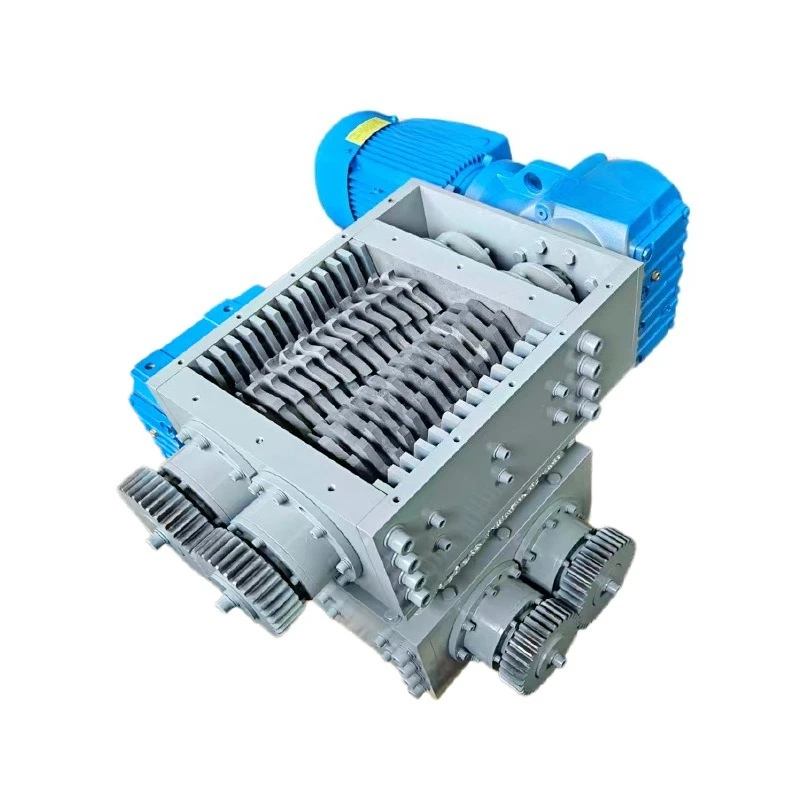 Industrial construction waste, shredder, large double shaft crusher