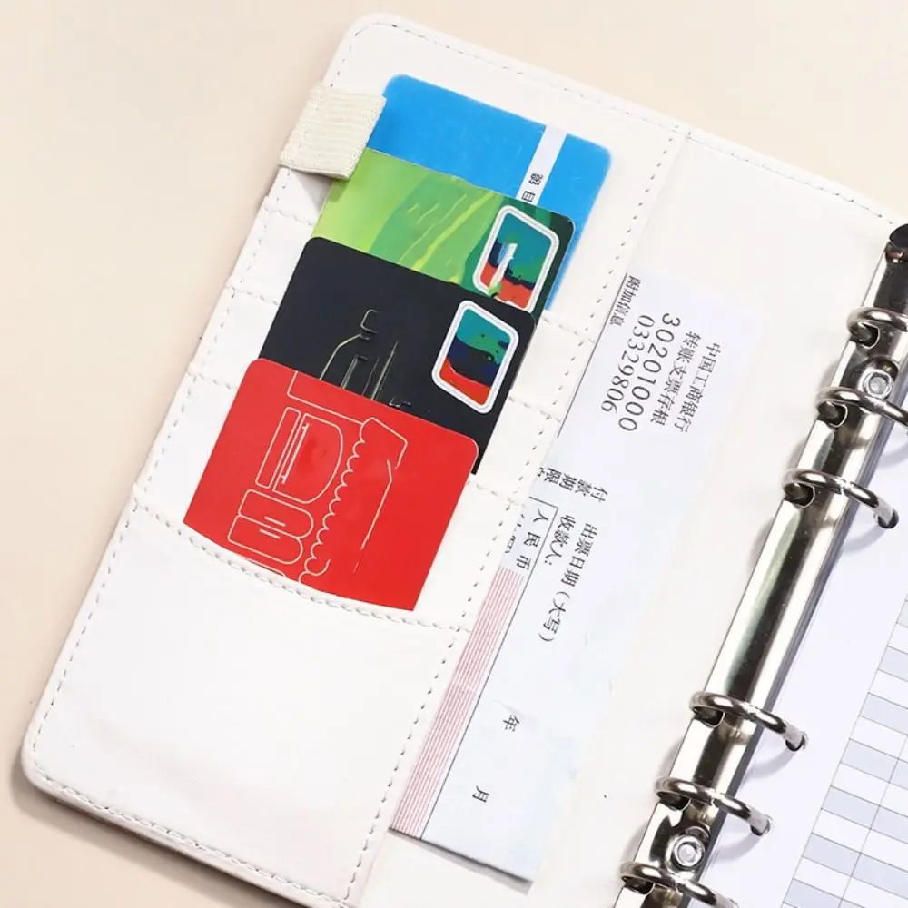 A5/6/7 Loose Leaf Notebook Fashionable Creative Jacquard Hand Book Waterproof Colorful Savings Account Book Gift