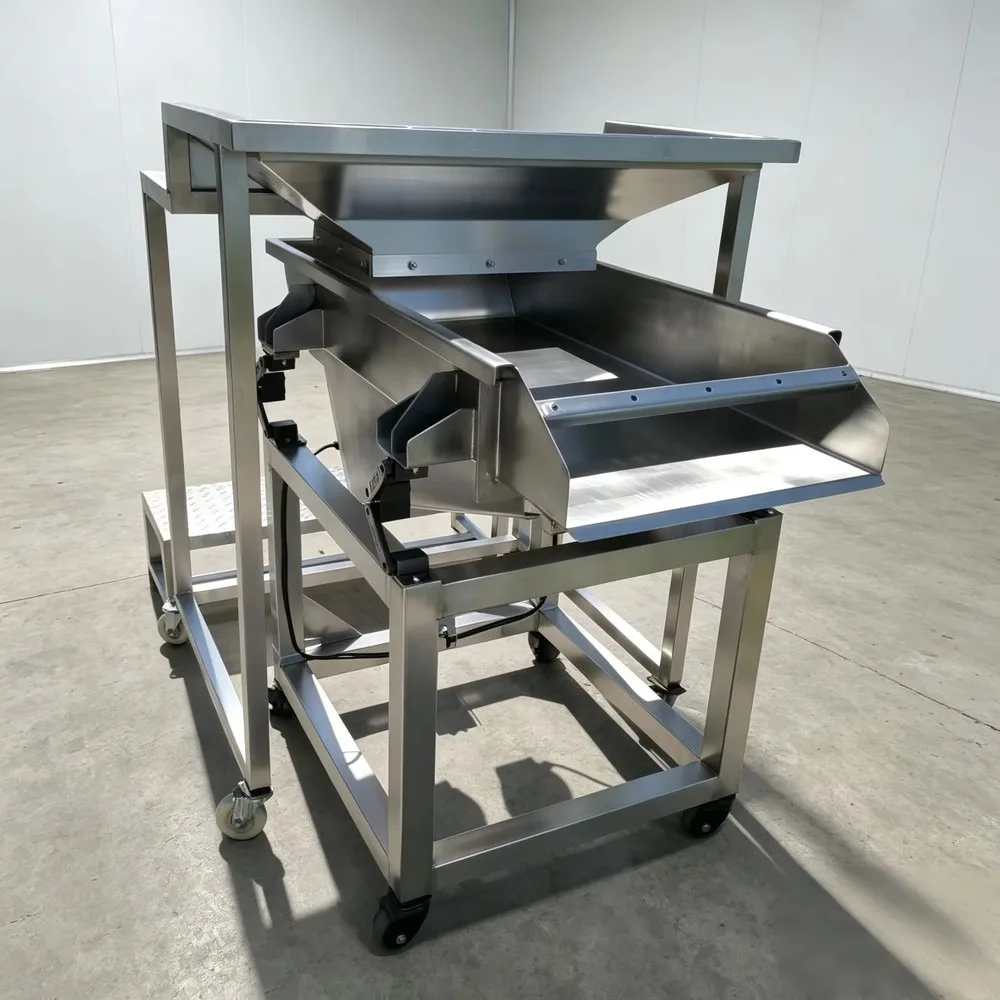 High Precision Electromagnetic Vibrating Feeder with Hopper Trough Stand Visual Operation Quantitative Feeding 60KW for