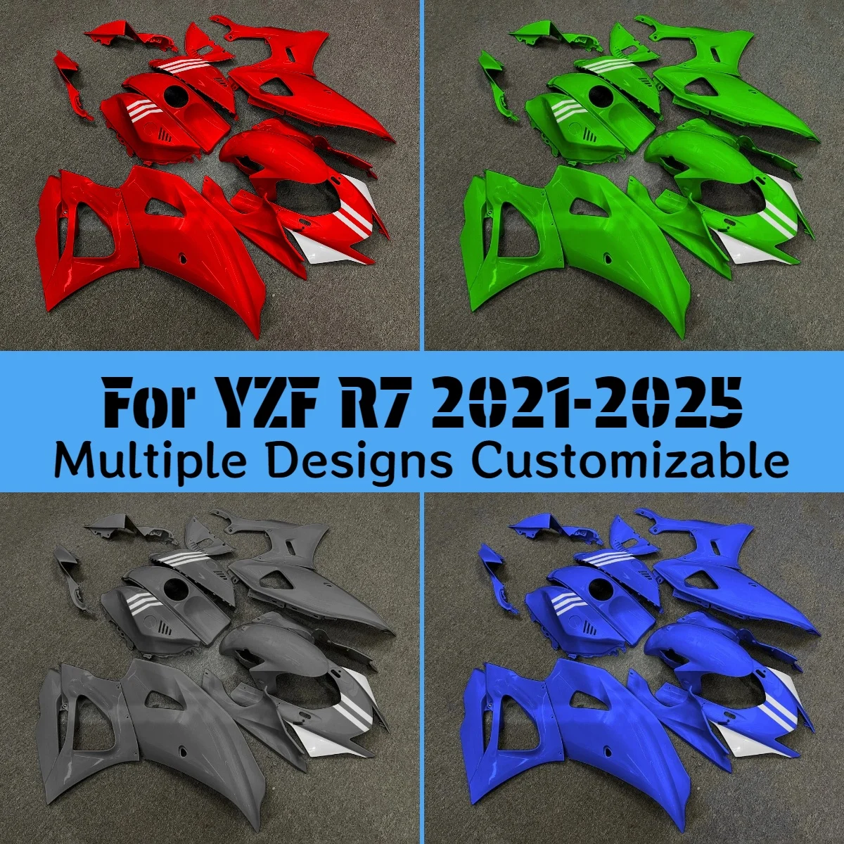 

YZFR7 2021-2025 Fit Fairings for YAMAHA YZF R7 21-25 ABS Injection Plastic Cowling Motorcycle Fairing Kit