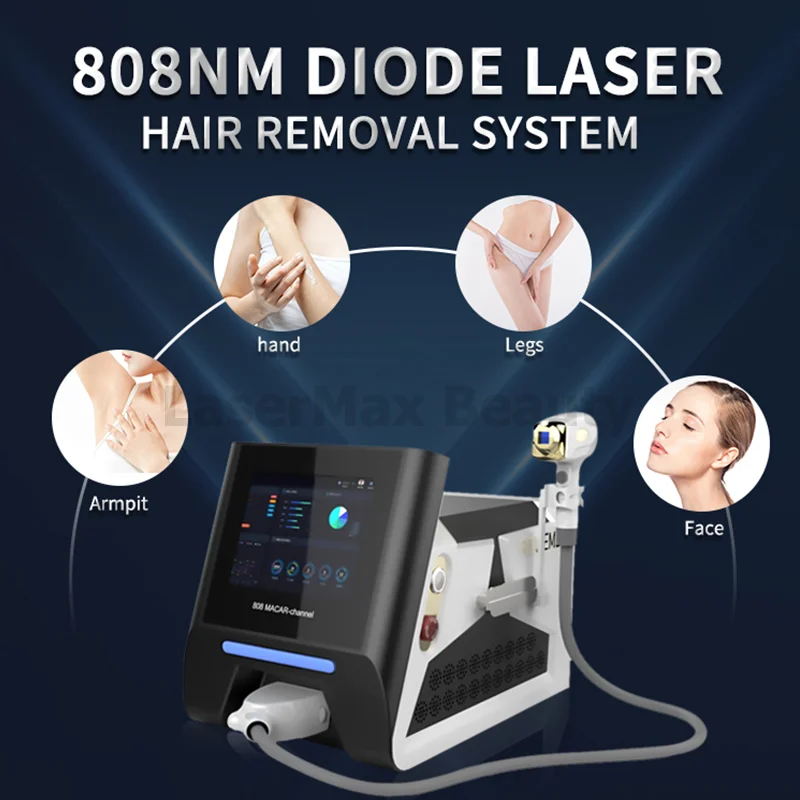 Portable Ice Diode Laser Hair Removal Lazer Depilator Painless Device Acne Remove Skin Rejuvenation Facial Whitening Beauty