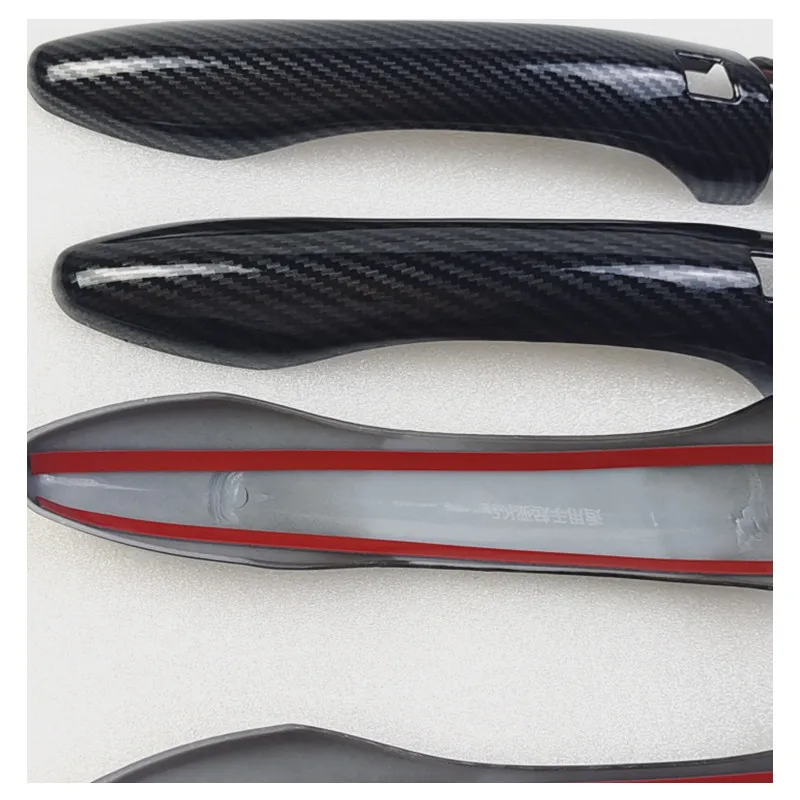 For Kia Optima K5 TF MK3 2011 2012 2013 2014 2015 Carbon Fiber Chrome Car Door Handle Cover Trim Sticker Styling Accessories
