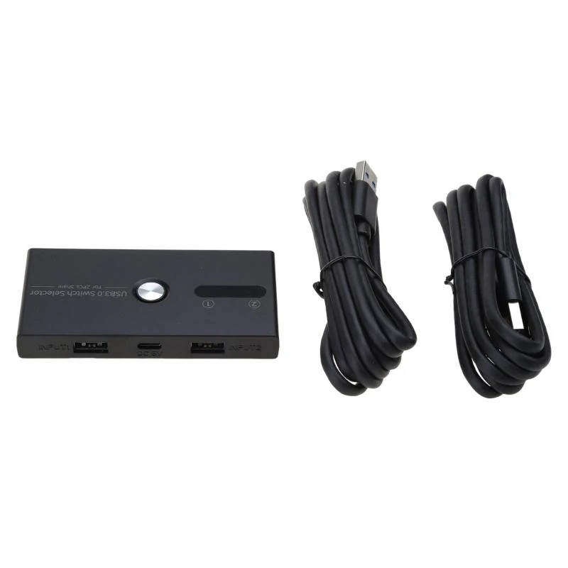 LX0B KVM Switch4 Ports USb3.0 Switcher Docking Station Printer Sharing 2 in 4 Out
