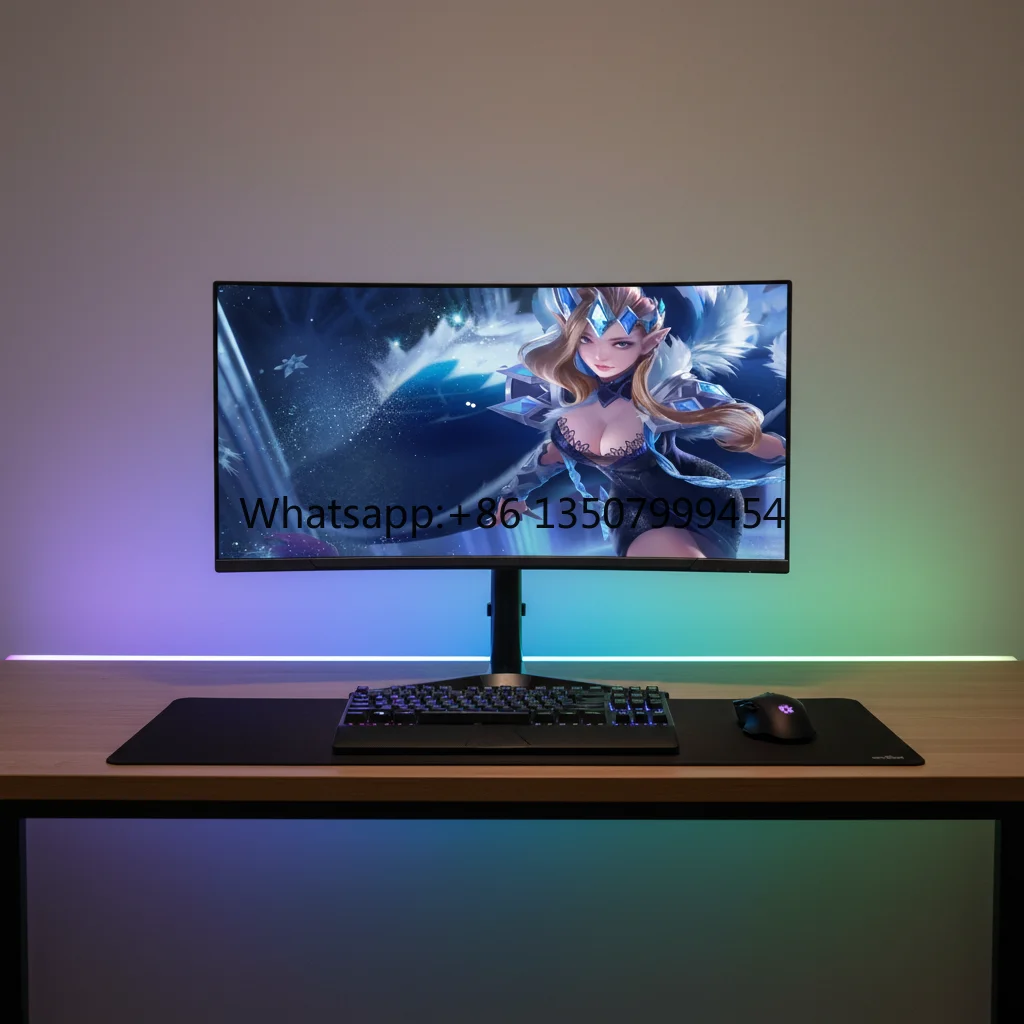 

New 34" Desktop PC Ultra Wide Curved IPS VA Screen 4K Gaming Monitor 165Hz 240Hz HDR Computer LED Display LED RGB Backlight ROHS