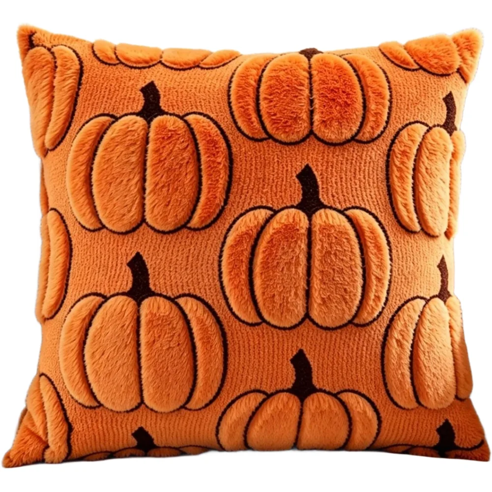 Harvest Time Pumpkin Pillow Cover for For american Style Interiors Blending Rustic Charm with Contemporary Decor