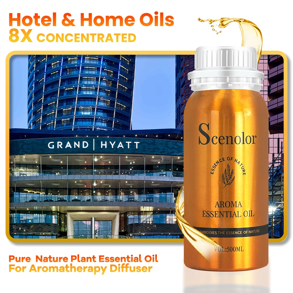 Five-Star Hotel Fragrance Oils Supplier 500mL Long Lasting Grand Hyatt Hotel Essential Oil Inspired High Scent Oil For Diffuser