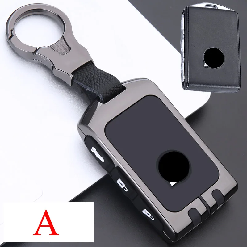 Zinc Alloy +Silicone Car Key Case Cover For Volvo S60 S80 V60 XC60 XC70 S60L S80L V40 XC90 Keyless Entry Remote Key Protection