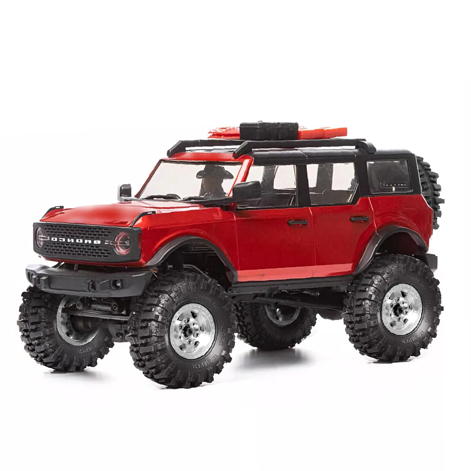 1.0 RC Crawler Tires 1/24 1/18 All Terrain Soft Rubber Mud Wheels Tyres For 1:24 1:18 Rock Crawler Car Axial SCX24 FMS AX24 4PCS view 6