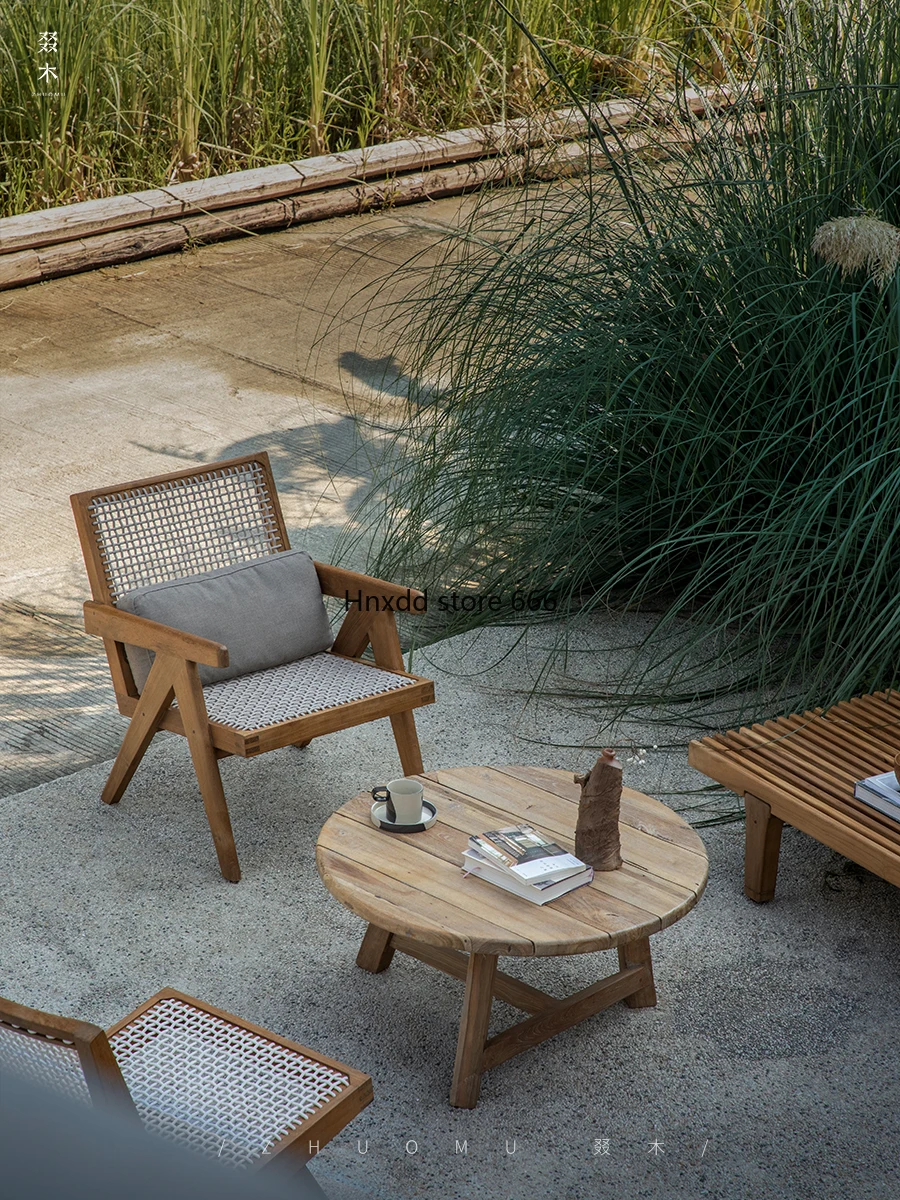 Outdoor courtyard leisure furniture table and chair combination