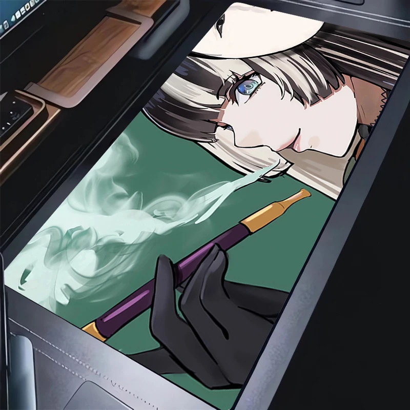 마우스 패드 PC Hololive Juufuutei Raden 마우스 패드 노트북 애니메이션 소녀 게이머 키보드 패드 게임 액세서리 Kawaii Desktop Mouse Mat