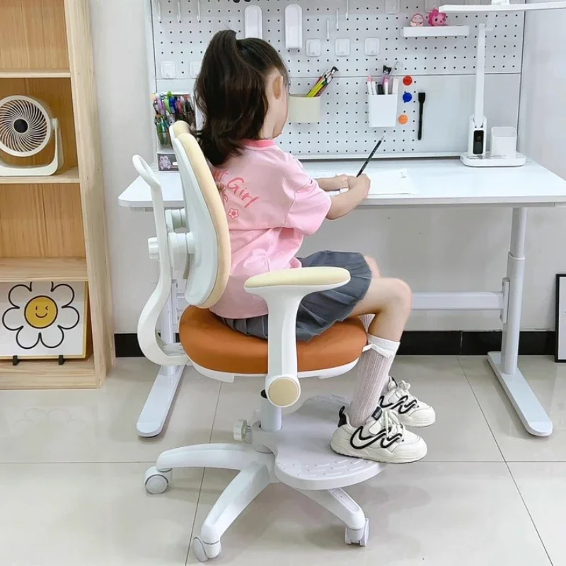 Ergonomic Kids Study Chair Adjustable Height with Back SupportHome Office Student Desk Chair,Comfortable Posture Correction Seat