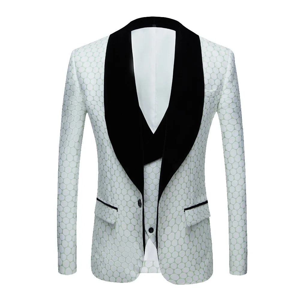 #MY-32#Fashion men's suit jacket+vest two-piece wedding banquet dress