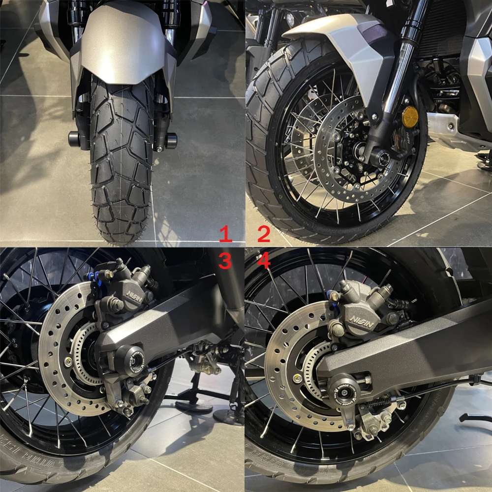 สำหรับ Forza 750รถจักรยานยนต์อุปกรณ์เสริม AS Roda Depan ส้อม Slider Slider สำหรับ HONDA NSS 750 X ADV 750ล้อ Hub Anti Collision บล็อก