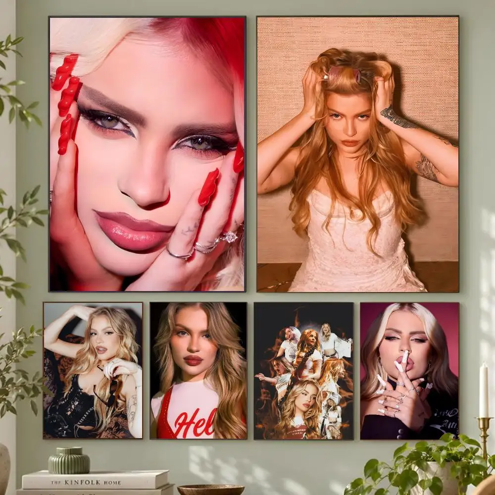 Bold Glamorous Artist L-Luisa Sonza Poster Wall Art Mural Print for Home Accent, Unframed Decorative Piece